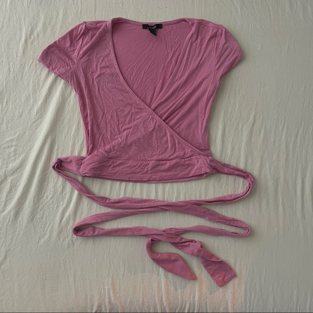 F21 wrap shirt